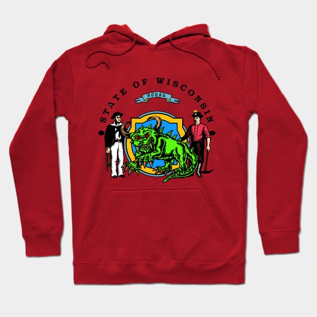 WISCONSIN HODAG Hoodie by theanomalius_merch